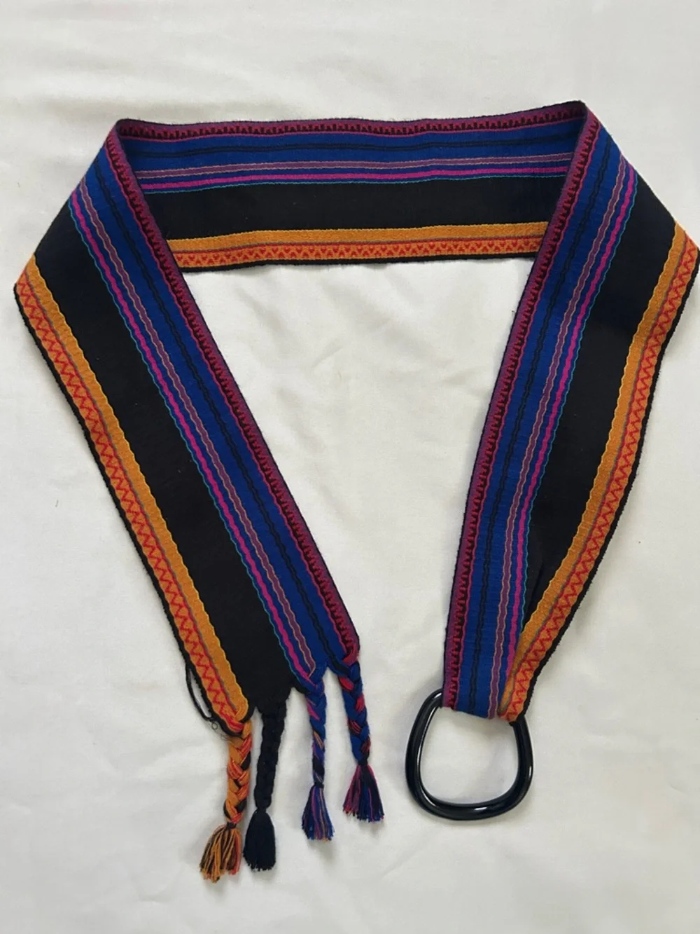 Like🩷for $10 off🍭 Christian Dior woven stripe belt braid fringe wooden loop